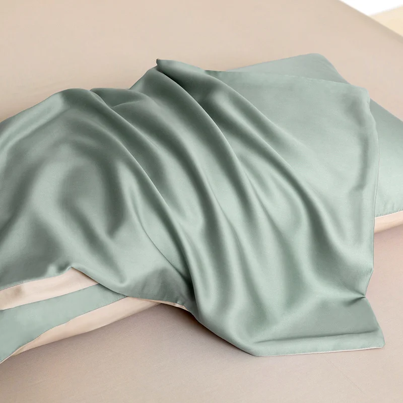 Natural Mulberry Silk Pillowcase Bedding Home Decoration Luxury Double Sides Pure Silk Pillow Case 23 Momme 100% Silk 2pcs Cover