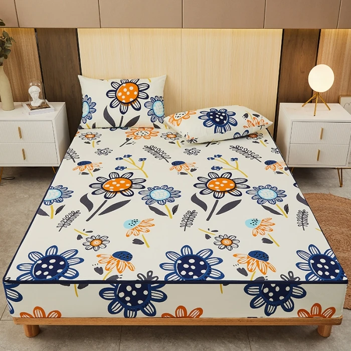 6-Sided Waterproof Mattress Cover with Zipper Customized Size Soft Fitted Sheet Antibacterial Breathable Mattress Pad Protector