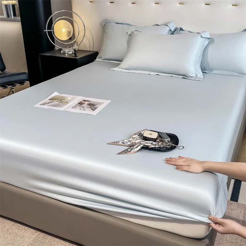 Luxury 100% Bamboo Bedding Set Silky Cooling Bed Sheet Set Twin Queen King Size Fitted Sheet Flat Sheet Pillowcase Hotel Quality