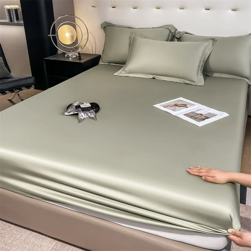 Luxury 100% Bamboo Bedding Set Silky Cooling Bed Sheet Set Twin Queen King Size Fitted Sheet Flat Sheet Pillowcase Hotel Quality