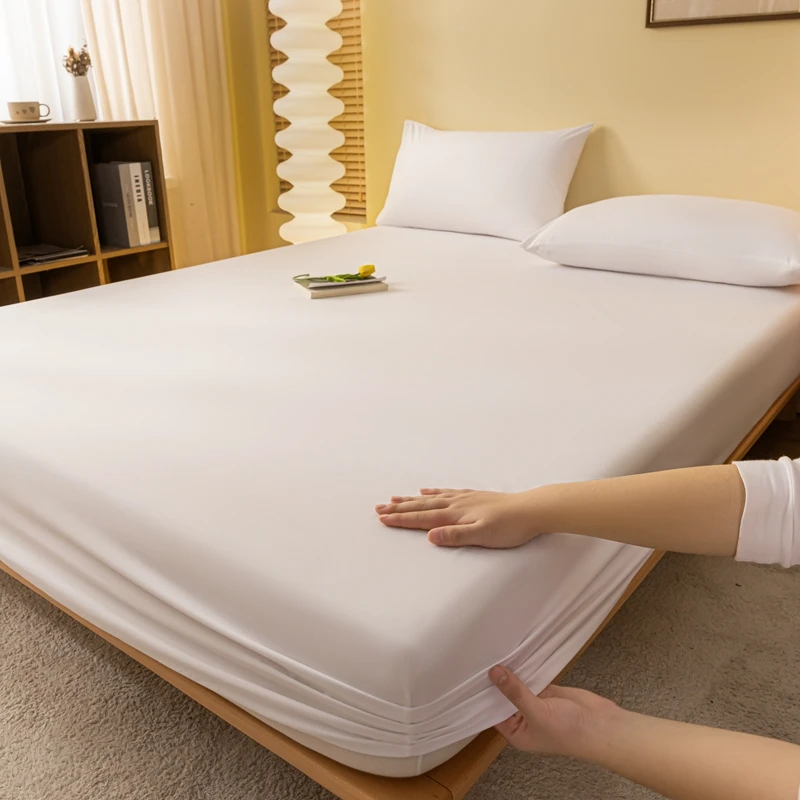 WASART 2 people luxury double bed bed sheet elastic fitted sheet mattress cover couple bed linen 150x200 bedding queen king size