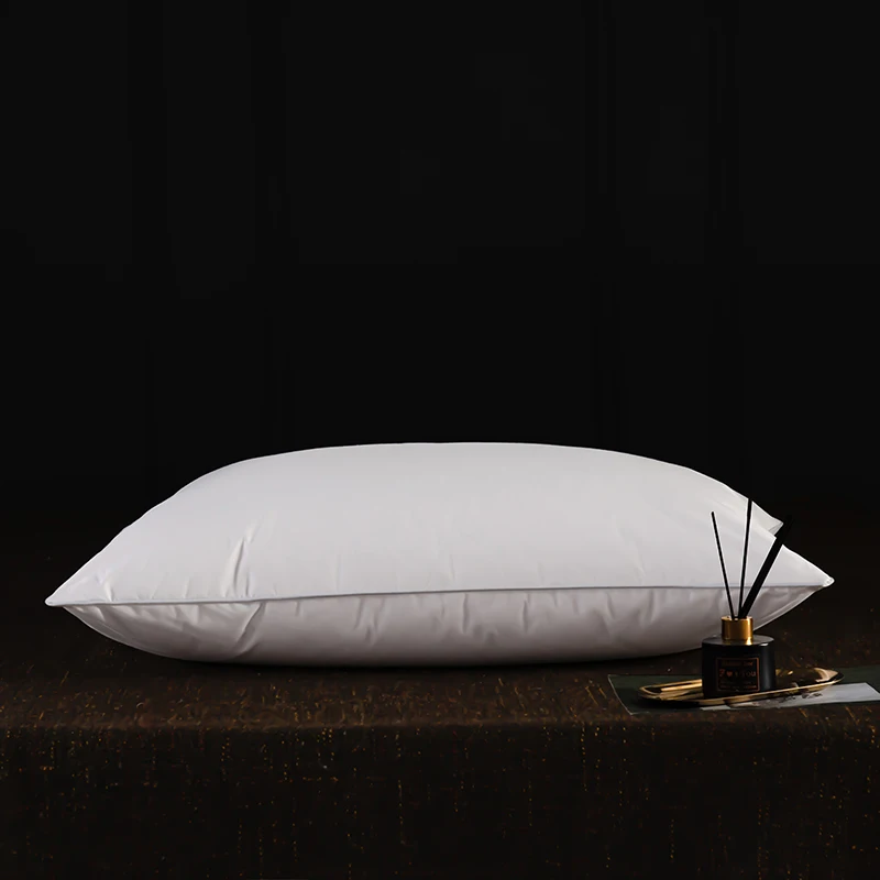 95% Goose Down Pillow with 5% Elastic Fiber Soft Pure Cotton Pillow Cover Rectangle Bedroom Sleep Pillows 5 Star Hotel Pillow