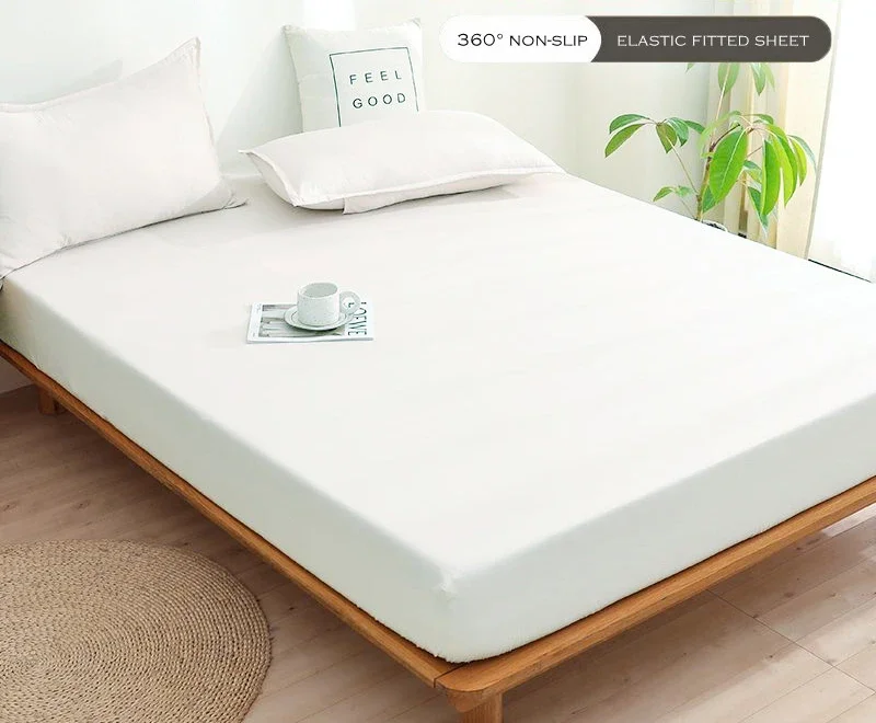 WASART Luxury double bed bed sheet elastic fitted sheet mattress protector cover couple 2 people bed linen 150 bedding king size