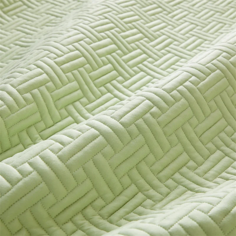 Cotton Quilted Mattress Pad Topper Soybean Microfiber Filling Anti-bacterial Queen King Size Bed Pad Protector Cover Fittedsheet