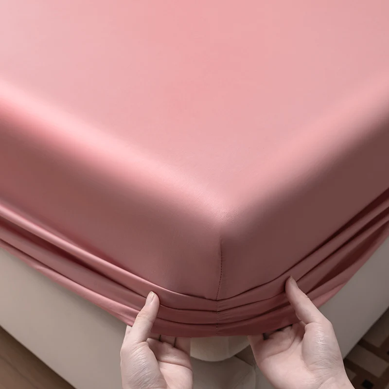 100% Egyptian Cotton Fitted Sheet with Elastic Band Luxury Soft 400TC Bedding Mattress Cover Protector Double Queen King Size