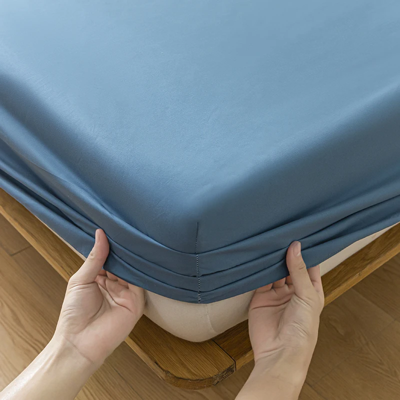 Waterproof Mattress Protector Breathable Smooth Mattress Cover Anti-mite Bed Cover Twin Queen King Size Bed Elastic Fitted Sheet