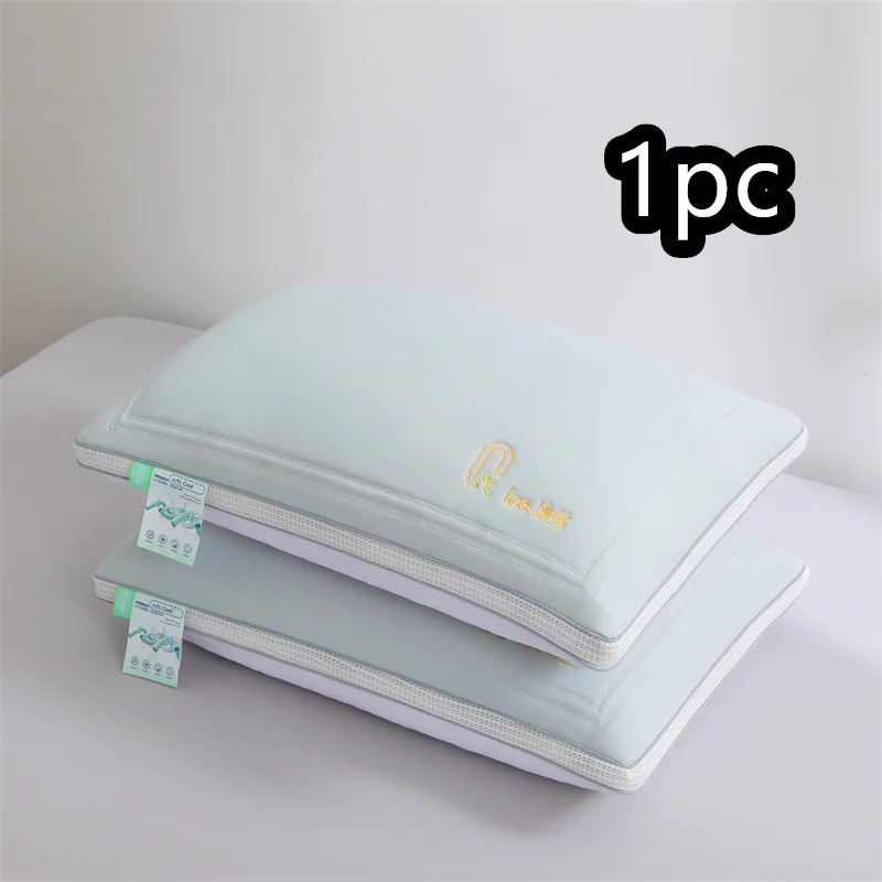 Cooling Pillows Adjustable Orthopedic Pillows Neck Protection Summer Bedding for Side Back Stomach Sleepers Ergonomic Pillow 1PC