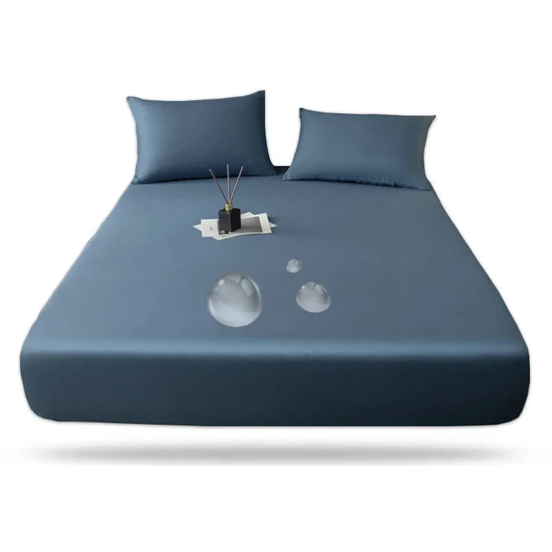 WASART Waterproof mattress protector cover single double bed twin full queen king size elastic fitted sheet style protection pad