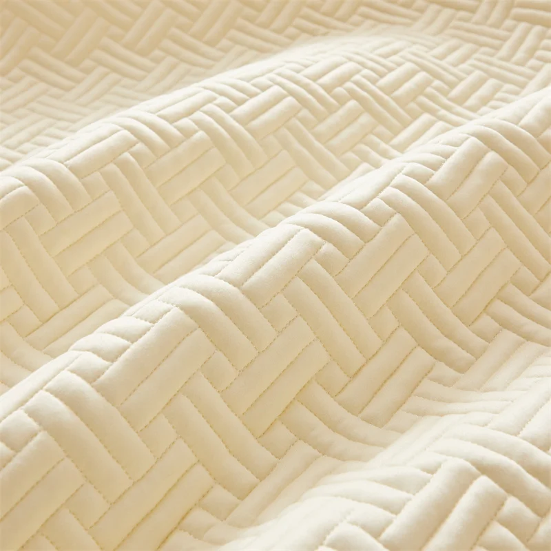 3pcs/set Quilted Mattress Cover Cotton Soft Anti-bacterial Breathable Bed Pad Mat Mattress Protector Toper Cover with Pillowcase