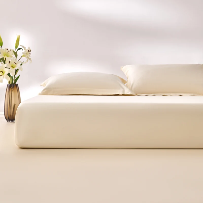 Premium Egyptian Cotton Fitted Sheet with Elastic Bands 800 Thread Count Mattress Covers for Single Double King Queen Bed Cover