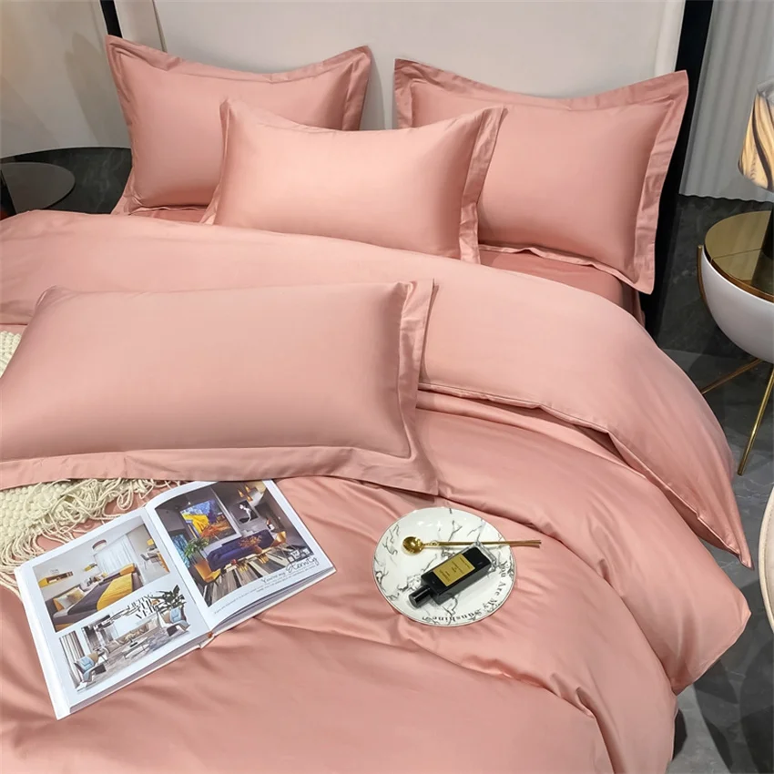 Luxury Bedding Set 100% Egyptian Cotton Duvet Cover Pillowcase Ru Europe Double Queen King Size Bed Linen Soft Bed Sheet Sets