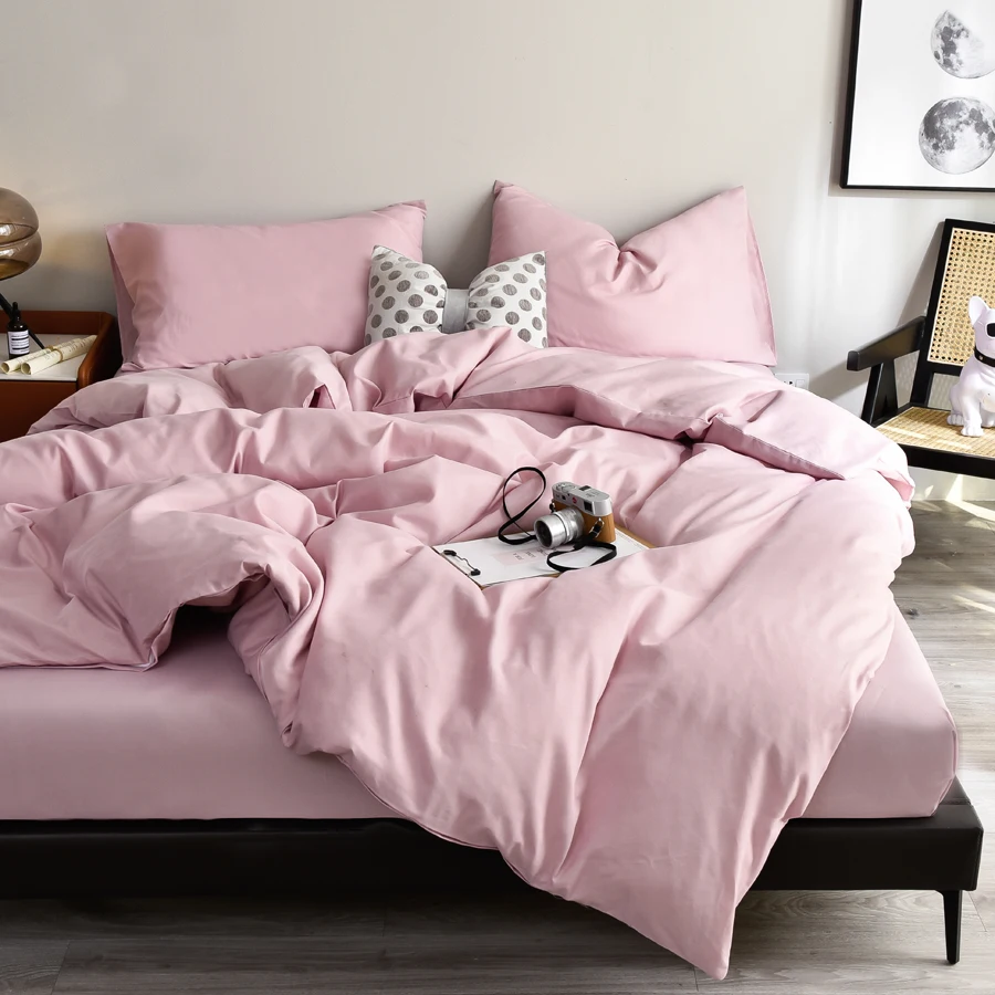 WASART Four Seasons White Bedding Four-Piece Set 220x224 Luxury King Size Home Hotel Duvet Cover Sheet Pillowcase Hypoallergenic