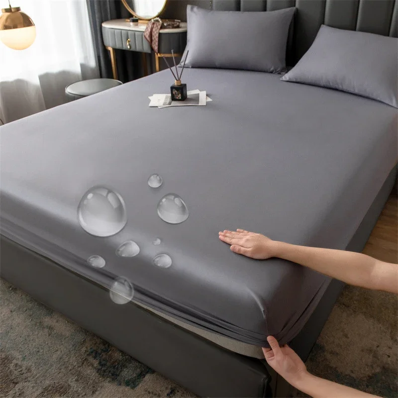 WASART Waterproof mattress protector cover queen king size double bed bedspread elastic fitted sheet bed protection pad 90/180cm