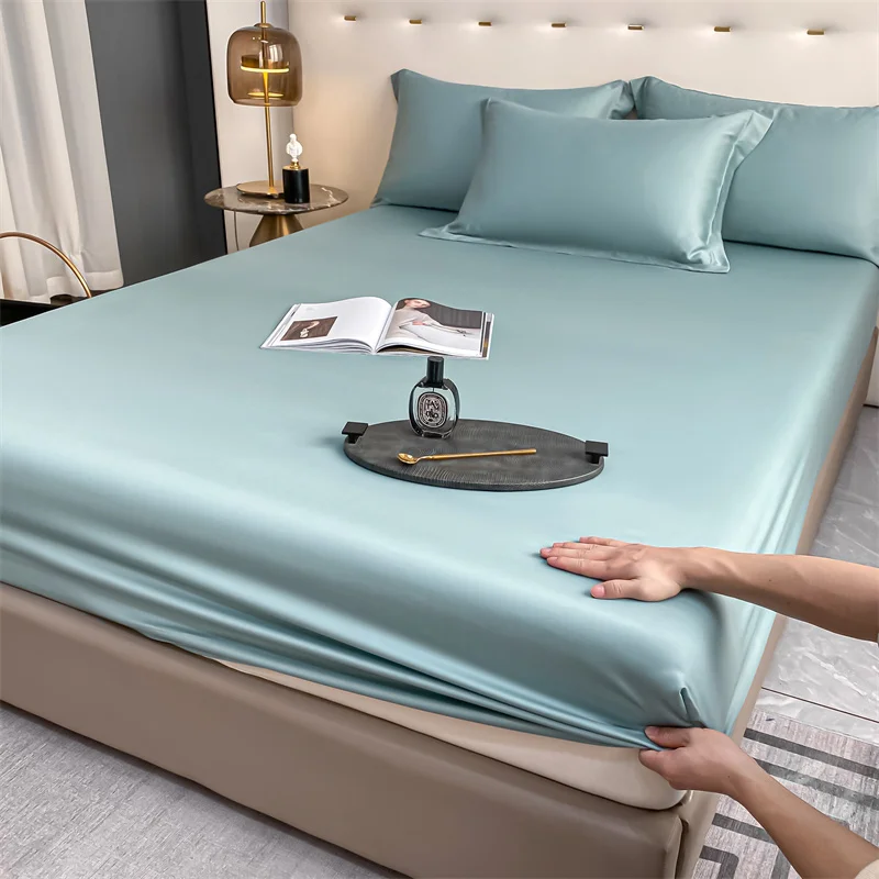 Luxury 100% Bamboo Bedding Set Silky Cooling Bed Sheet Set Twin Queen King Size Fitted Sheet Flat Sheet Pillowcase Hotel Quality