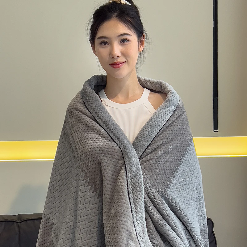 Fluffy Coral Velvet Blanket New Fleece Plush Comfortable Thickened and Warm Soft Sofa Cover Throw Blankets Luxury Bed Blanket