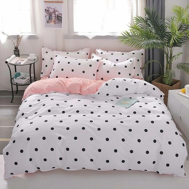J5 Bedding Set Jpcs King Duvet Cover/ Quilt Cover/comforter Cover + 2 Pillowcase Bed Cover Size 150*200/180*220/200*200/220*240